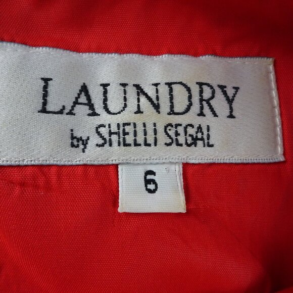 Vintage Laundry by Shelli Segal Women Red Dress Size 6 - Picture 4 of 10